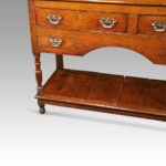 Antique long oak pot board dresser - Image 6