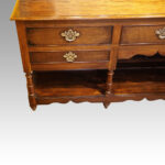Antique Georgian oak dresser base - Image 8