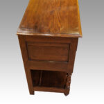 Antique Georgian oak dresser base - Image 7