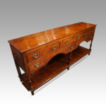 Antique long oak pot board dresser - Image 4