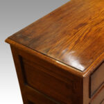 Antique Georgian oak dresser base - Image 4