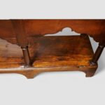 Antique oak pot board dresser with brass drop handles - Image 9