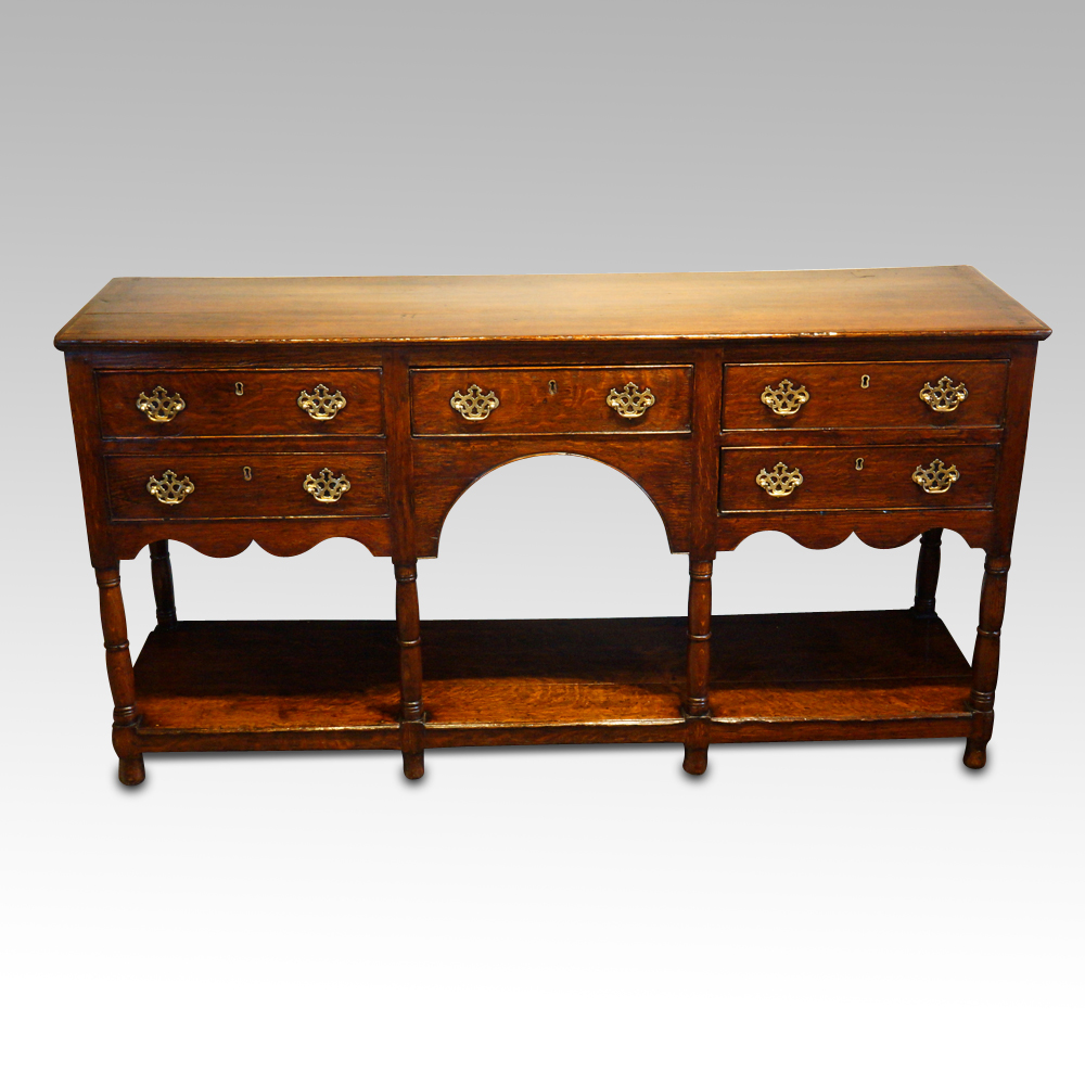 Antique-oak-potboard-dresser-base-1.jpg Antique oak pot board dresser base - Image 1