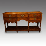 Antique oak pot board dresser