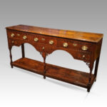 Antique oak pot board dresser base - Image 13