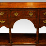Antique oak pot board dresser base - Image 16