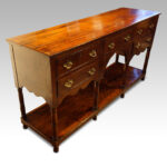 Antique oak pot board dresser base - Image 15