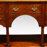 Antique oak pot board dresser base - Image 12