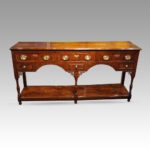 Antique oak pot board dresser base - Image 4