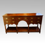 Antique oak pot board dresser base - Image 8