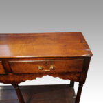 Antique oak turned leg dresser base - Image 5