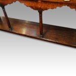 Antique oak turned leg dresser base - Image 7