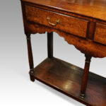 Antique oak turned leg dresser base - Image 8