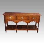 Antique oak pot board dresser