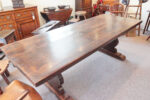 Antique Chestnut Refectory Dining Table - Image 5