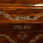 Antique rosewood inlaid jewellery box - Image 8
