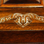 Antique rosewood inlaid jewellery box - Image 3
