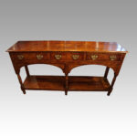 Antique small oak dresser base