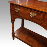 Antique small oak dresser base - Image 5