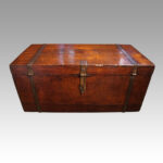 Antique teak merchant's chest