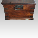 Antique teak merchants chest - Image 7