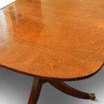 Antique walnut twin pillar dining table - Image 4