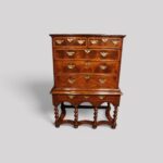William and Mary walnut chest on stand - Image 15
