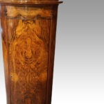 Antique walnut cylinder drinks cabinet - Image 4