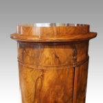 Antique walnut cylinder drinks cabinet - Image 9
