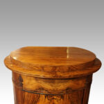 Antique walnut cylinder drinks cabinet - Image 8