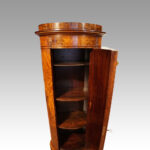 Antique walnut post-box drinks cabinet - Image 5
