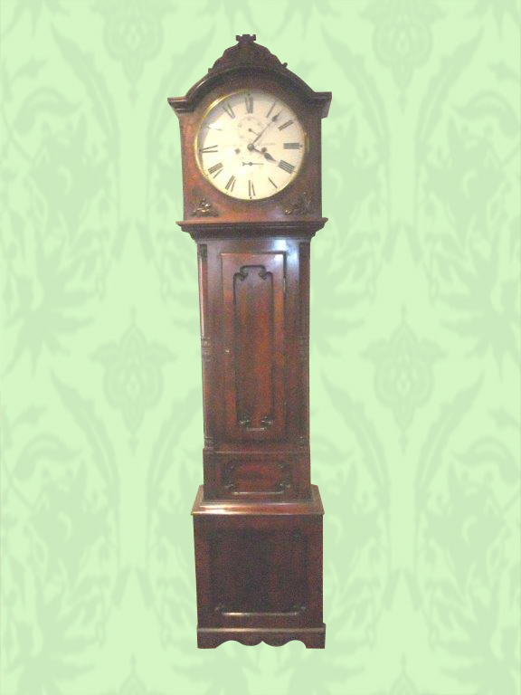 AntiqueScottishlong-caseclock1.jpg Scottish Mahogany Long-Case Clock by J&A Muir Glasgow - Image 1