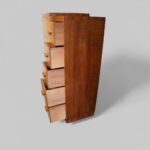 Art Deco walnut gentlemans wardrobe - Image 7