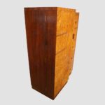 Art Deco walnut gentlemans wardrobe - Image 5