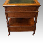 Art Nouveau oak pedestal desk - Image 5