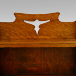 Arts & Crafts oak open bookcase - Image 4