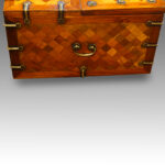 Asian parquetry silk robe chest - Image 11