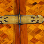 Asian parquetry silk robe chest - Image 9