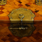 Asian parquetry silk robe chest - Image 5