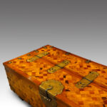 Asian parquetry silk robe chest - Image 2