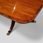 Edwardian mahogany 3 pillar dining table - Image 8
