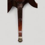 Edwardian mahogany 3 pillar dining table - Image 5