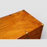 Brass bound camphor wood campaign chest - Image 13