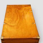 Brass bound camphor wood campaign chest - Image 10