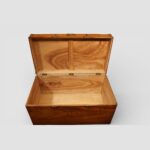 Brass bound camphor wood campaign chest - Image 6