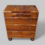 George V yew wood brass bound cabinet