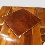 George V yew wood brass bound cabinet - Image 4