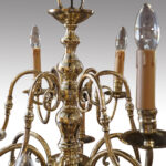 Georgian style brass 2 tier chandelier - Image 3
