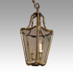 Edwardian bronze hall lantern