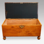 Antique Camphor wood ottoman - Image 8